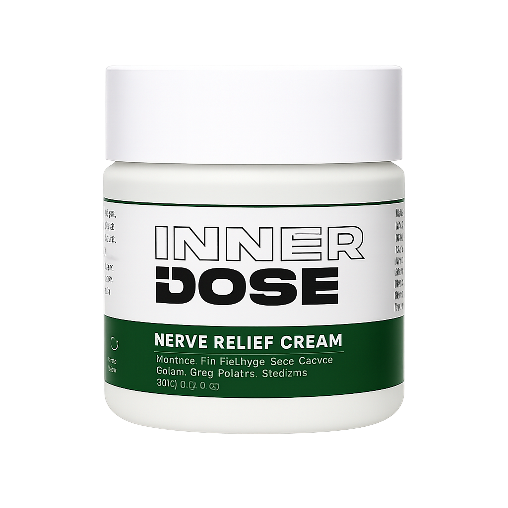 InnerDose Nerve Relief Cream — Nałożyć. Schłodzić. Zostać w łóżku.